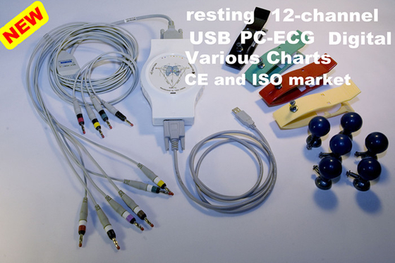 Patient Hand Held PC Based ECG System , Electrocardiograph For Vector ECG