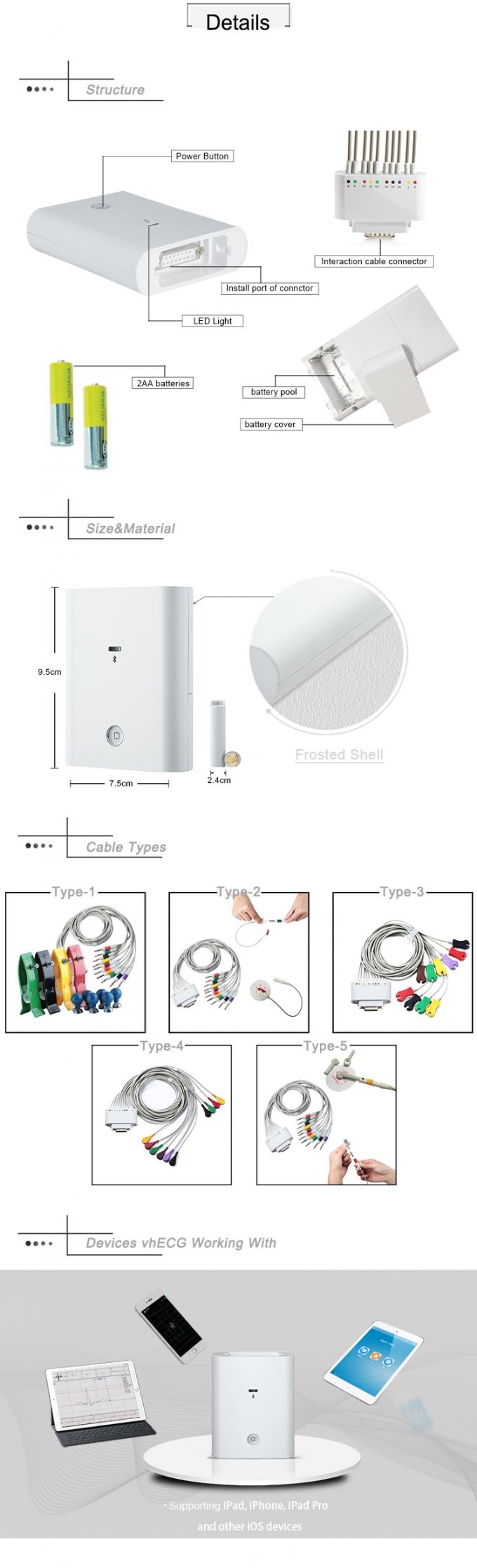 อุปกรณ์พกพา iPad ECC แบบพกพา iCV200 พร้อมบลูทู ธ